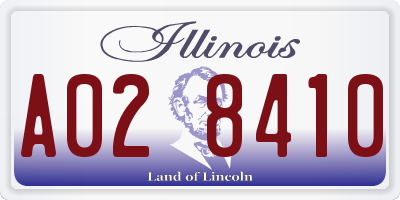 IL license plate A028410