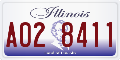 IL license plate A028411