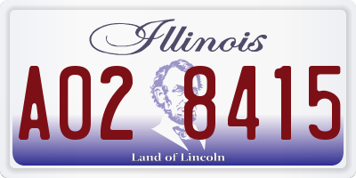 IL license plate A028415
