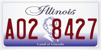 IL license plate A028427