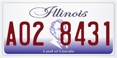 IL license plate A028431