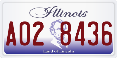 IL license plate A028436