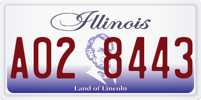 IL license plate A028443