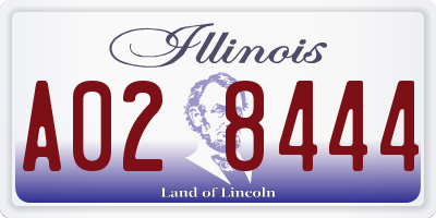 IL license plate A028444