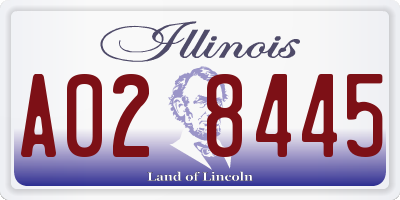 IL license plate A028445