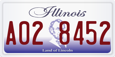 IL license plate A028452
