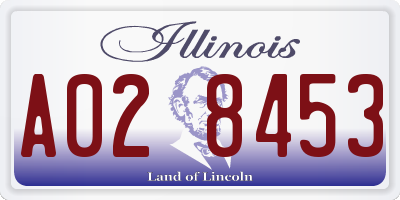 IL license plate A028453