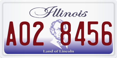 IL license plate A028456