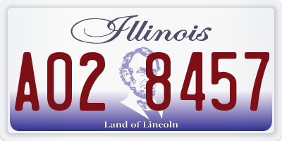IL license plate A028457