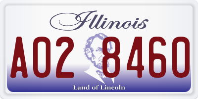 IL license plate A028460