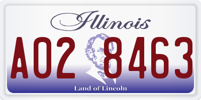 IL license plate A028463