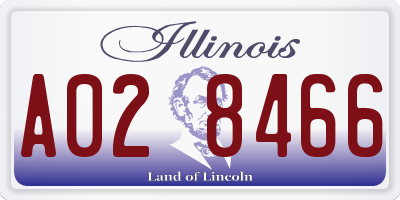 IL license plate A028466