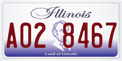 IL license plate A028467