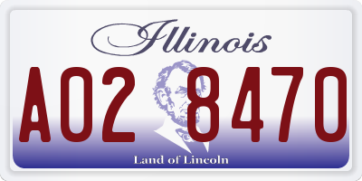 IL license plate A028470