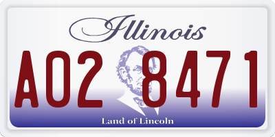 IL license plate A028471