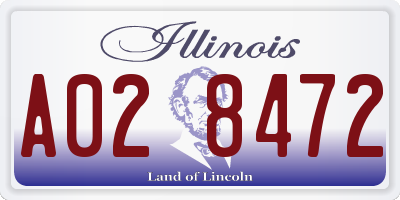IL license plate A028472