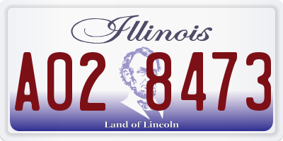 IL license plate A028473