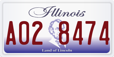 IL license plate A028474