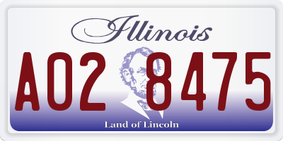 IL license plate A028475