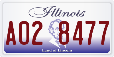 IL license plate A028477