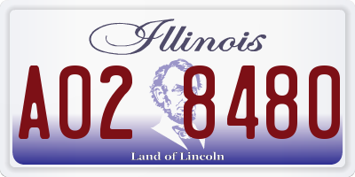 IL license plate A028480