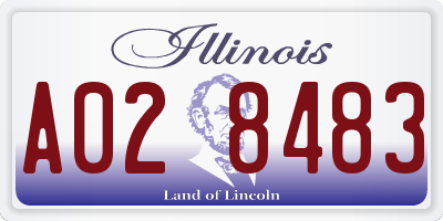 IL license plate A028483