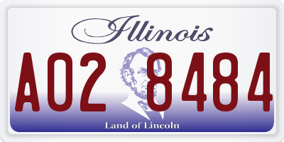 IL license plate A028484