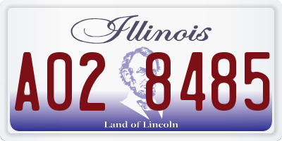 IL license plate A028485