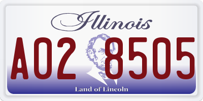 IL license plate A028505