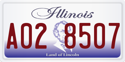 IL license plate A028507