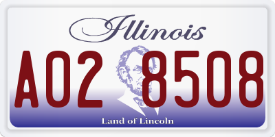 IL license plate A028508