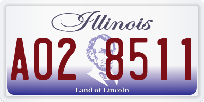 IL license plate A028511