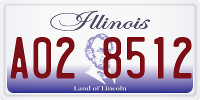 IL license plate A028512