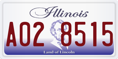 IL license plate A028515