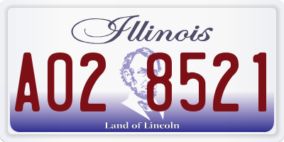 IL license plate A028521