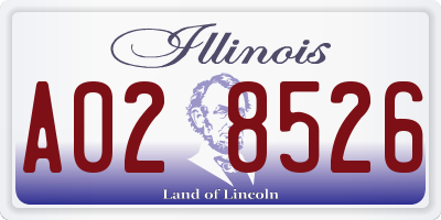 IL license plate A028526