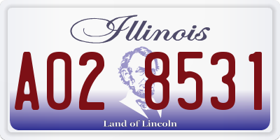 IL license plate A028531