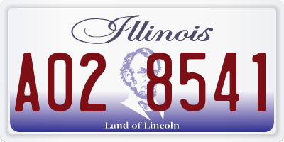 IL license plate A028541