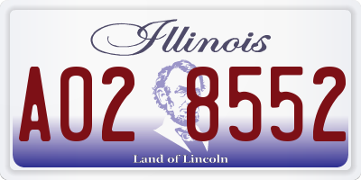 IL license plate A028552