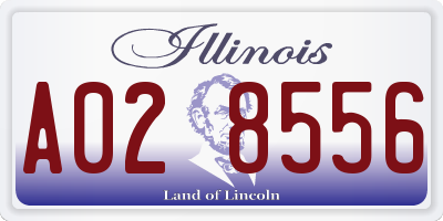 IL license plate A028556