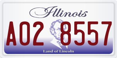 IL license plate A028557