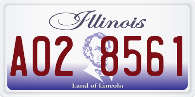 IL license plate A028561