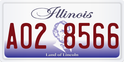 IL license plate A028566