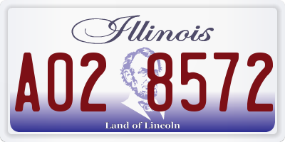 IL license plate A028572