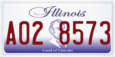 IL license plate A028573