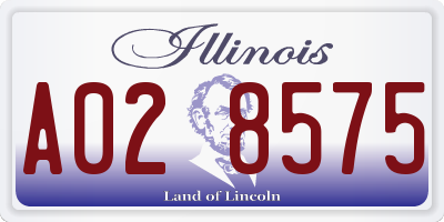 IL license plate A028575