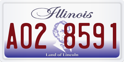 IL license plate A028591