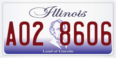IL license plate A028606
