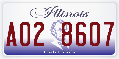 IL license plate A028607