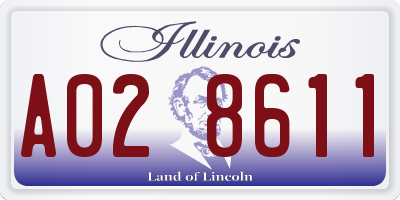 IL license plate A028611